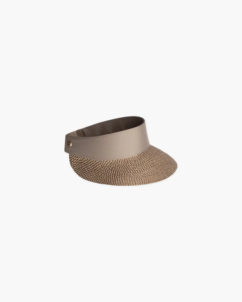 Eric Javits Champ Visor in Bark | Mildred Hoit