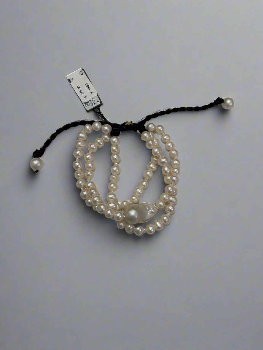 Triple Strand Pearl Bracelet - Mildred Hoit