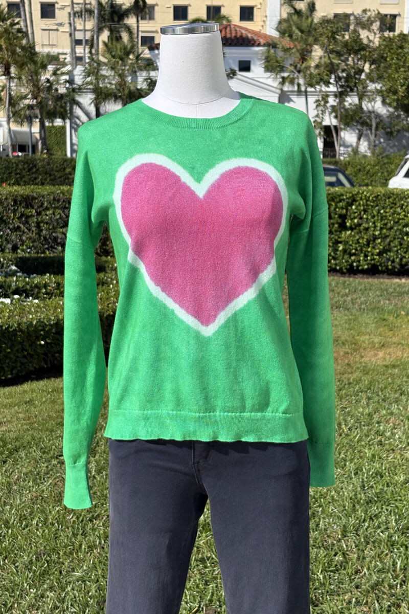 J Society Heart Sweater available at Mildred Hoit in Palm Beach.