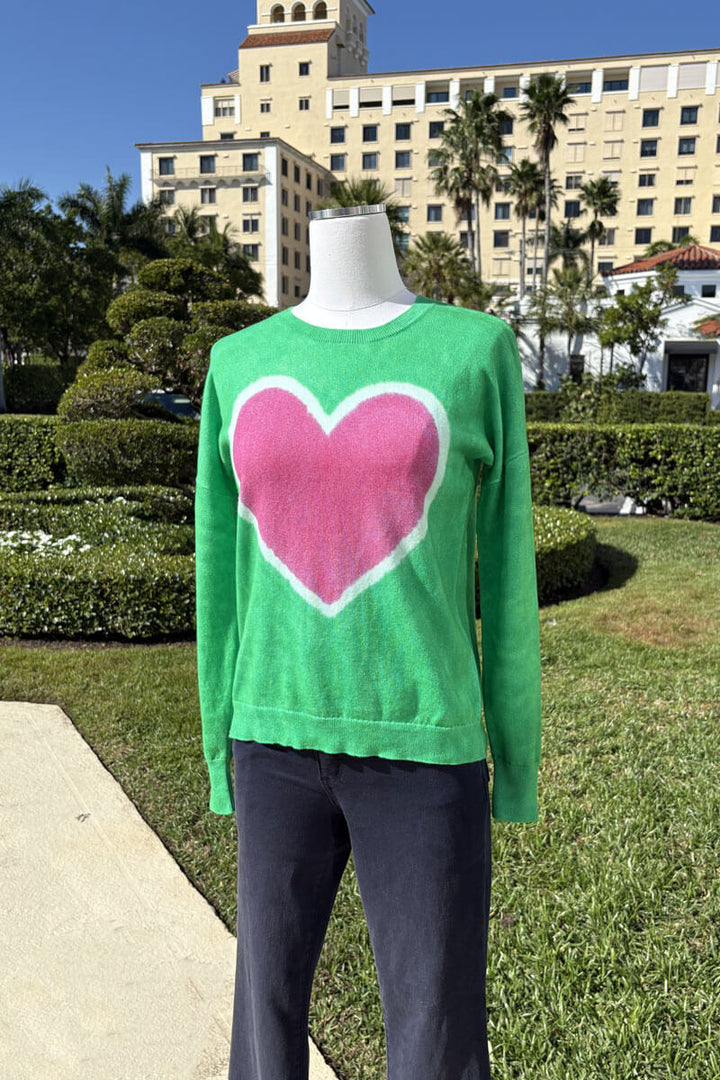 Up Close J Society Heart Sweater available at Mildred Hoit in Palm Beach.