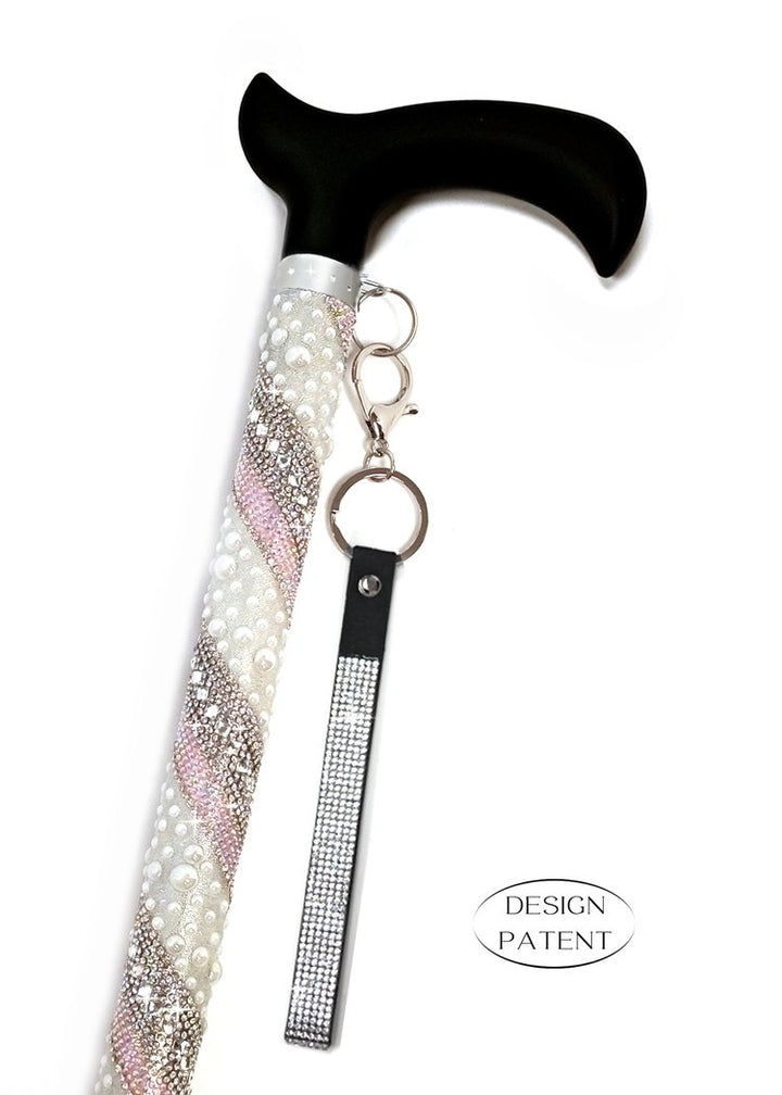 Sugar Pearl Pink Bedazzled Cane