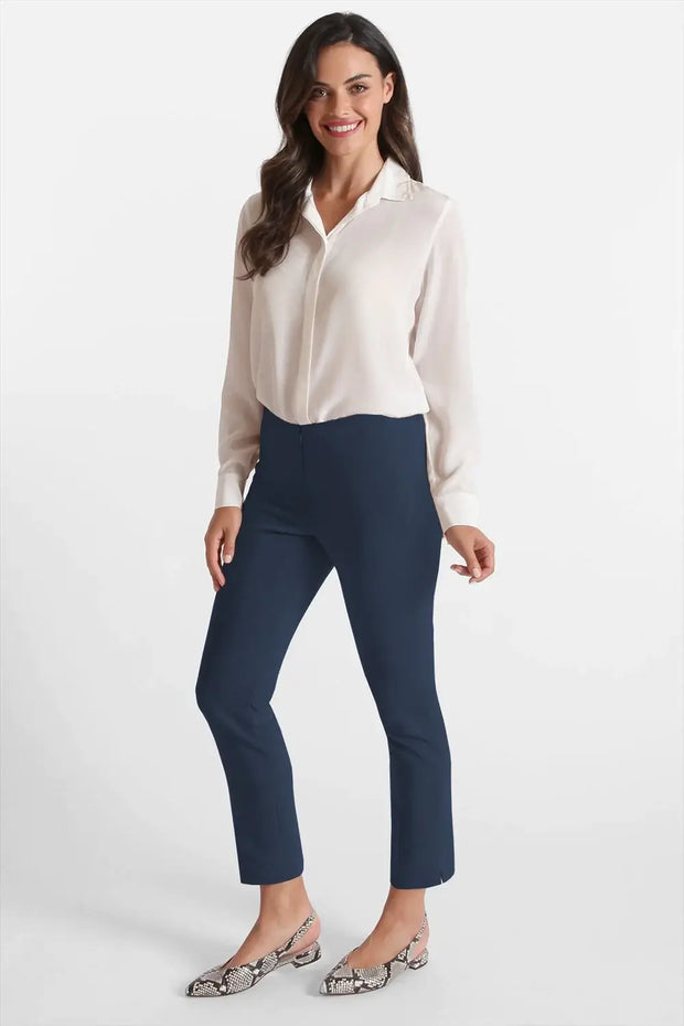 Peace of Cloth Premier Stretch Jerry Pants in Navy available at Mildred Hoit in Palm Beach.