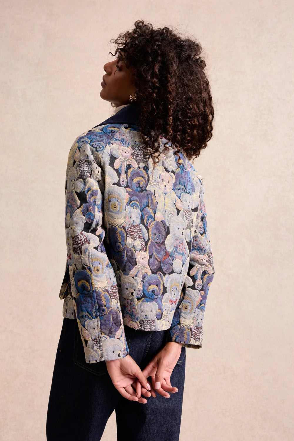 Leo & Ugo Teddy Bear Print Jacket