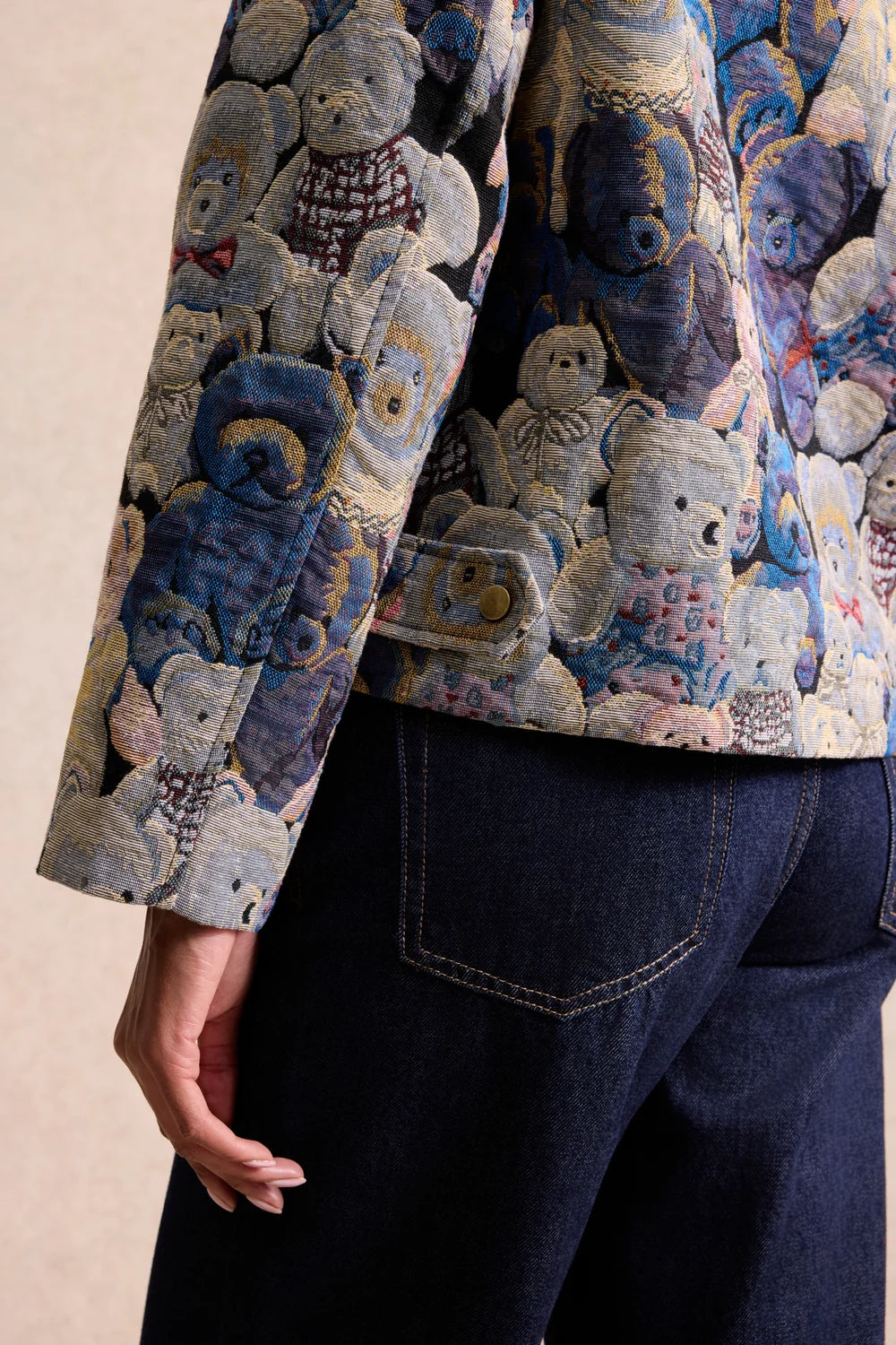 Leo & Ugo Teddy Bear Print Jacket