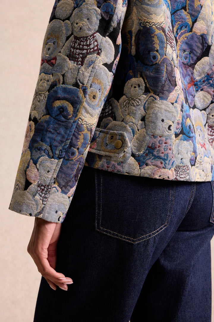 Leo & Ugo Teddy Bear Print Jacket