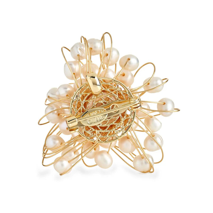 Kenneth Jay Lane Cluster Pearl Flower Pin