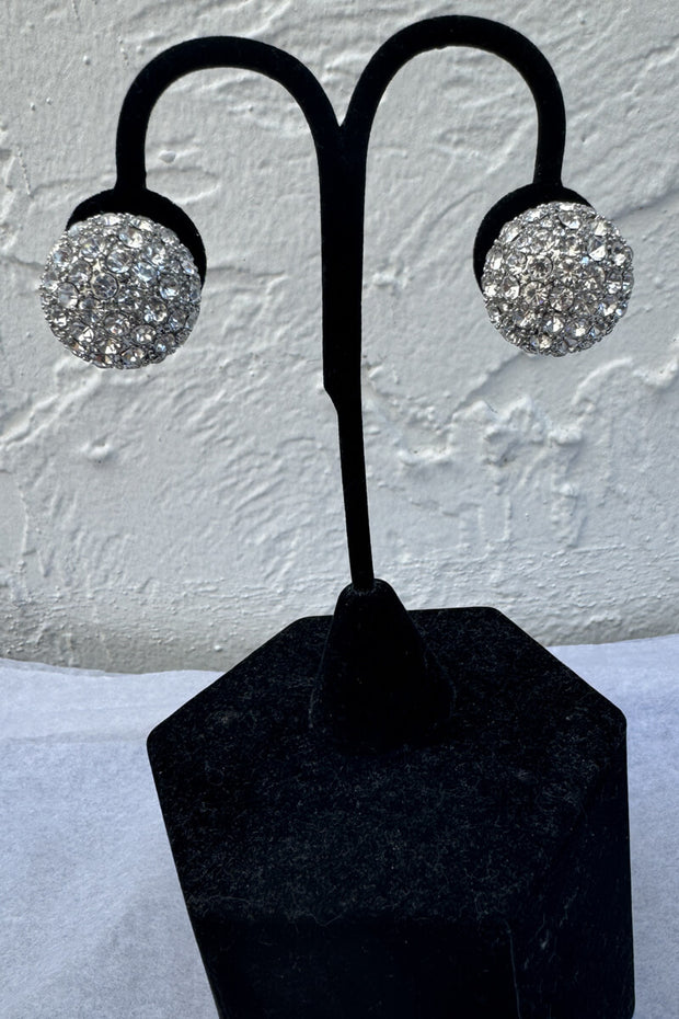 Kenneth Jay Lane Disco Ball Earrings available at Mildred Hoit in Palm Beach.