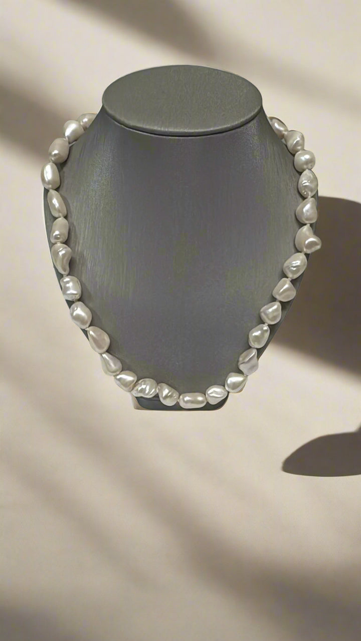 Kenneth Jay Lane 24" Light Cultura Mother of Pearl Necklace