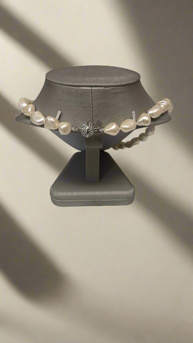 Kenneth Jay Lane 24" Light Cultura Mother of Pearl Necklace