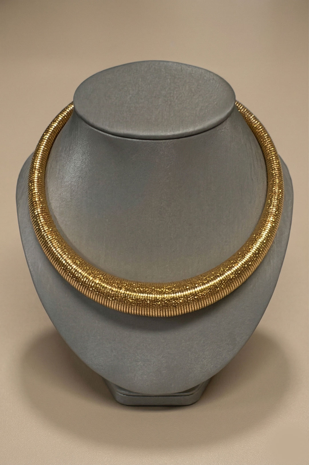 Kenneth Jay Lane Wrapped Gold Bib Necklace - Mildred Hoit