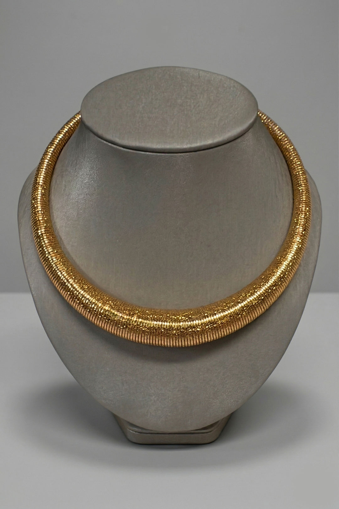 Kenneth Jay Lane Wrapped Gold Bib Necklace - Mildred Hoit