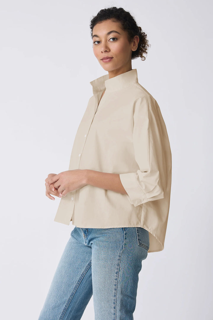 Kal Rieman Avi Shirt in Sand - Mildred Hoit
