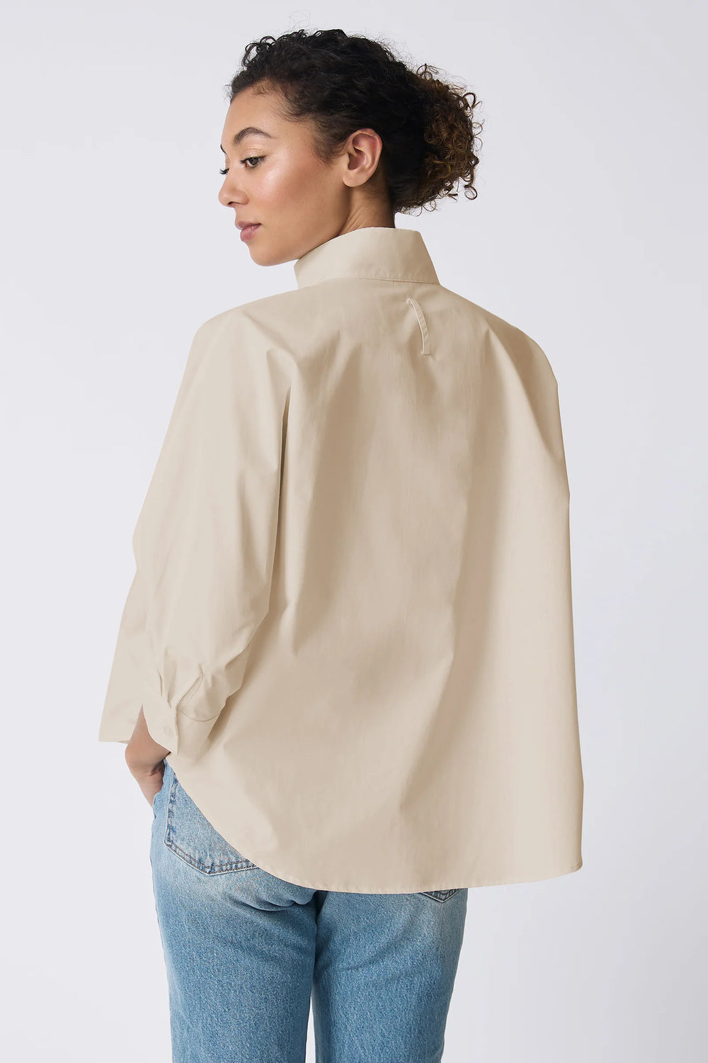 Kal Rieman Avi Shirt in Sand - Mildred Hoit