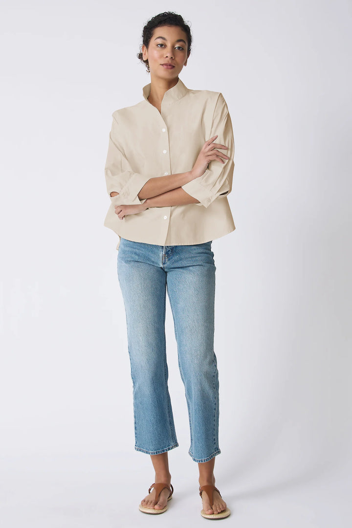 Kal Rieman Avi Shirt in Sand - Mildred Hoit