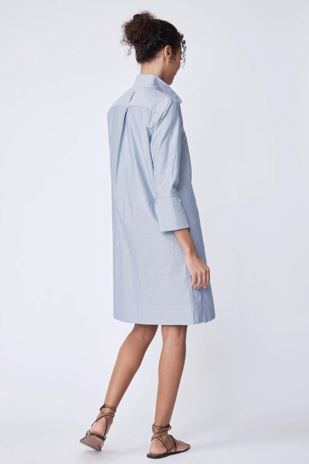 Kal Rieman Greta Dress in Harbor Stripe - Mildred Hoit