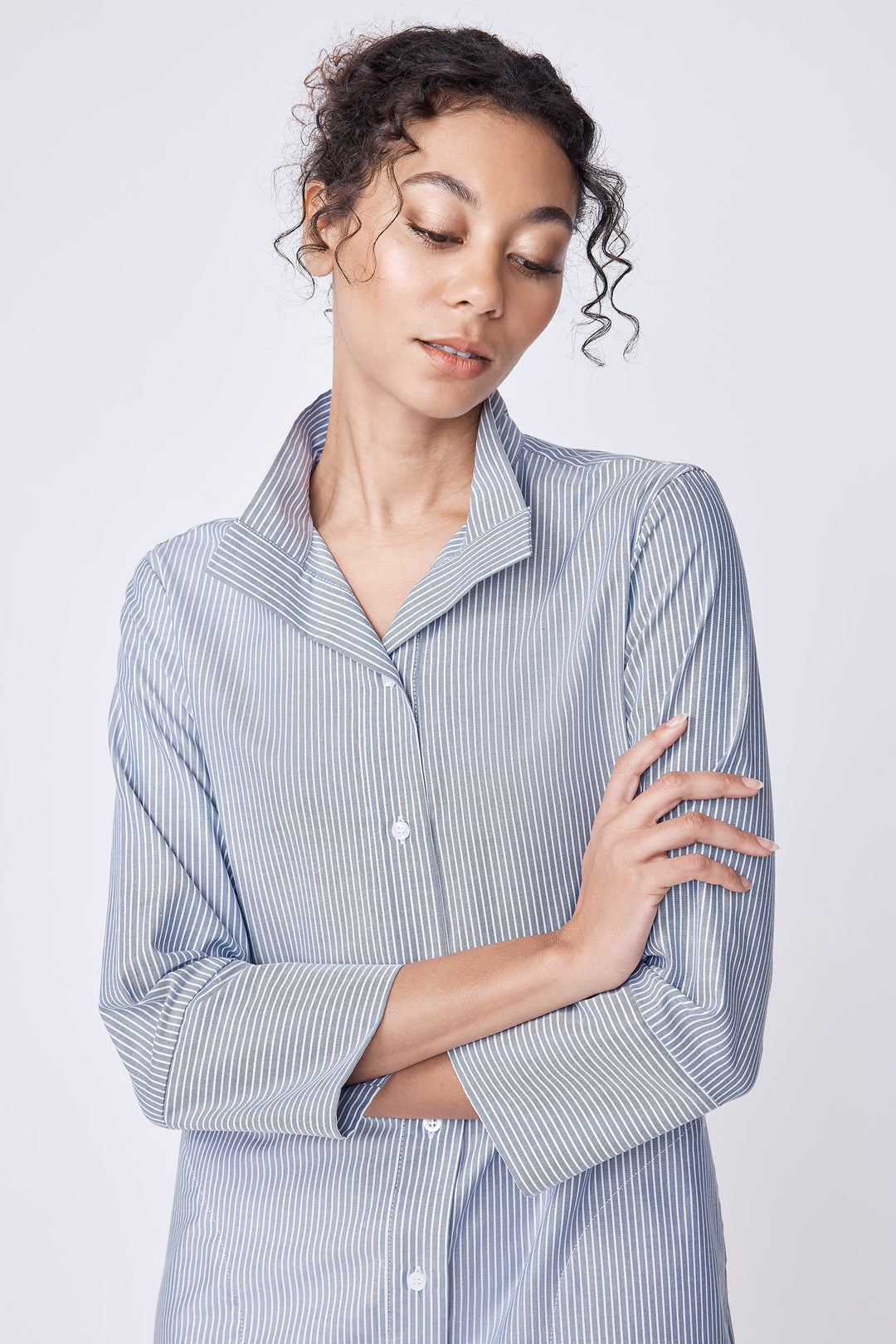 Kal Rieman Greta Dress in Harbor Stripe - Mildred Hoit