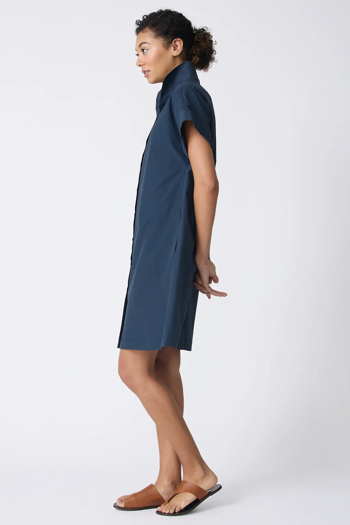 Kal Rieman Holly Kimono Dress in Navy - Mildred Hoit