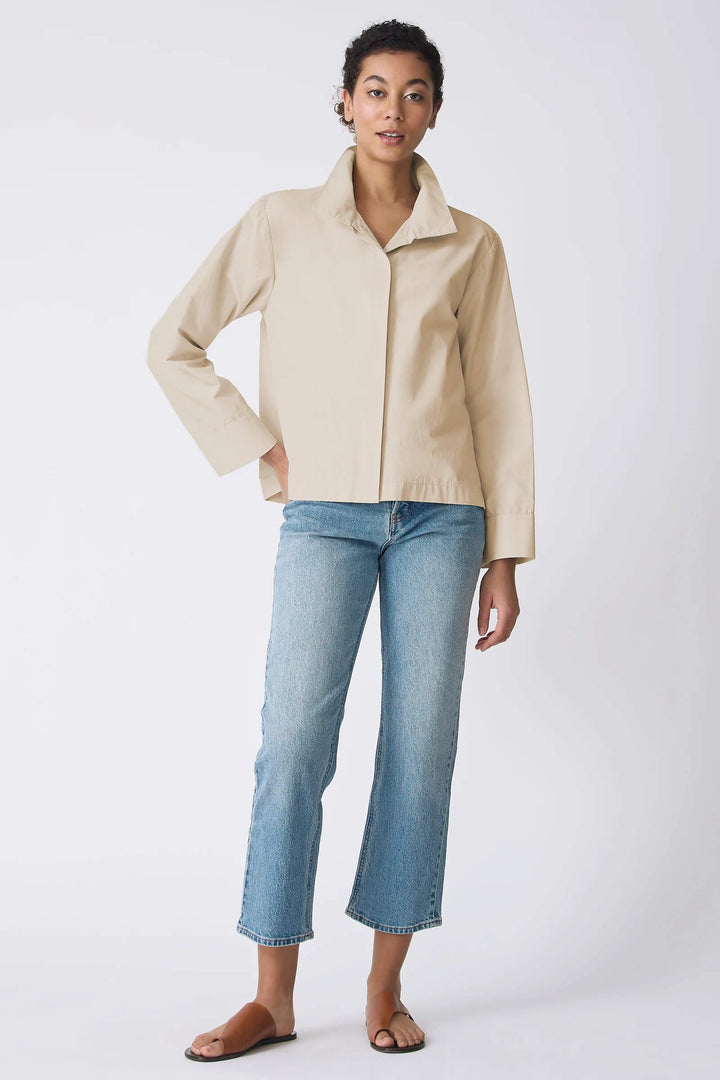 Kal Rieman Peggy Shirt Jacket in Sand