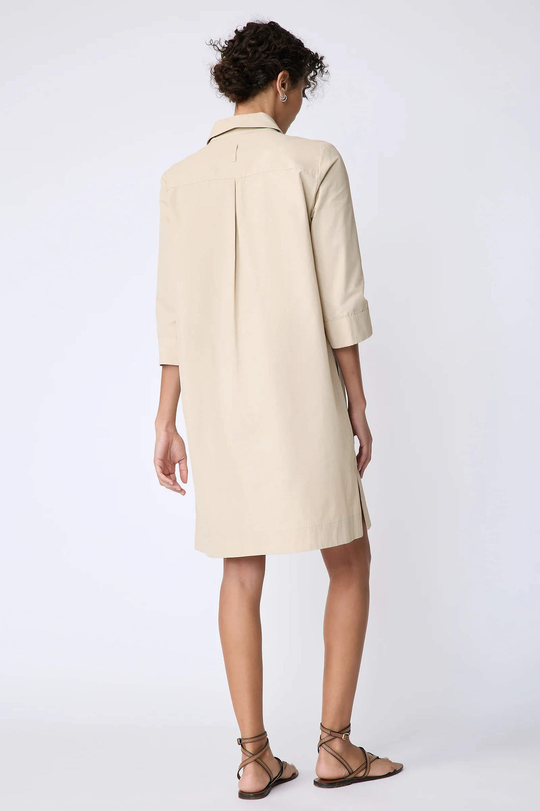 Kal Rieman Rene Placket Dress in Sand