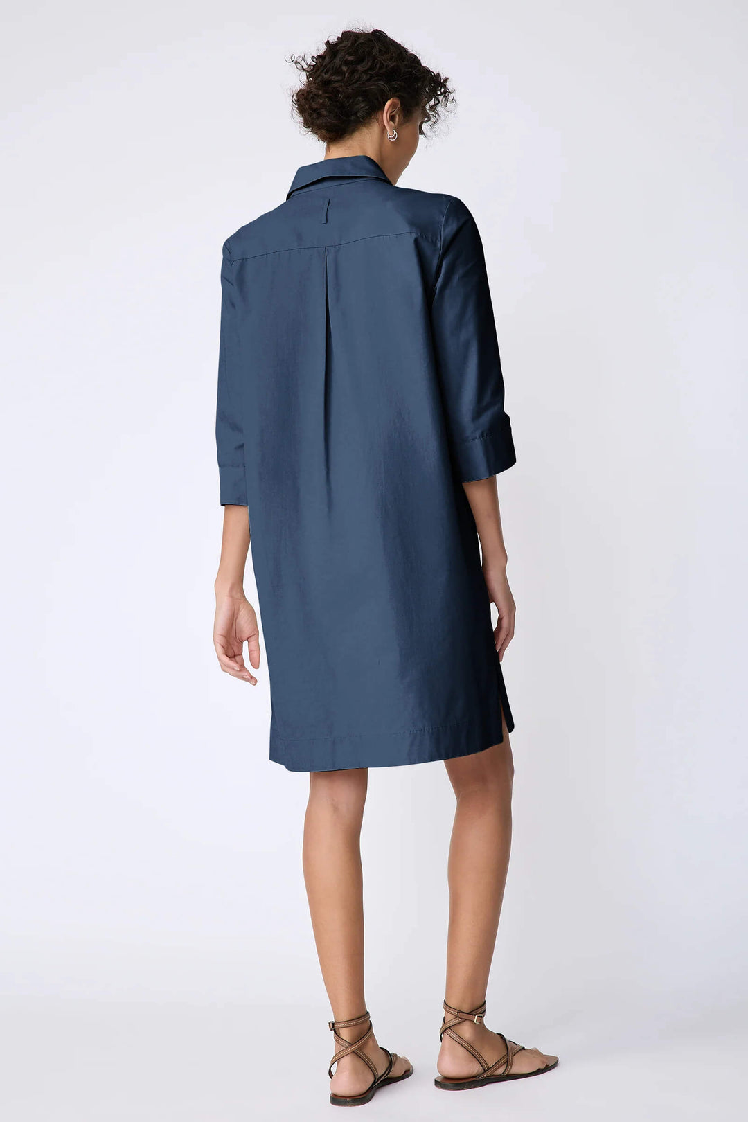 Kal Rieman Rene Placket Dress in Summer Navy