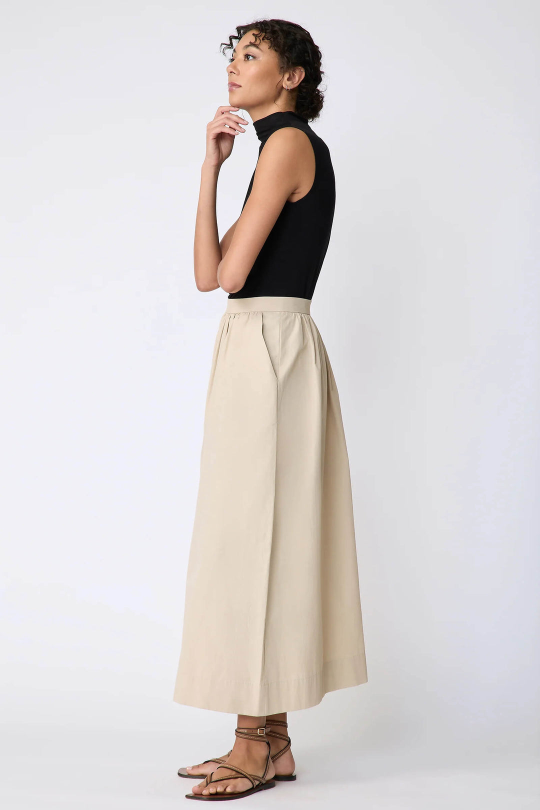 Kal Rieman Sadie Skirt in Sand