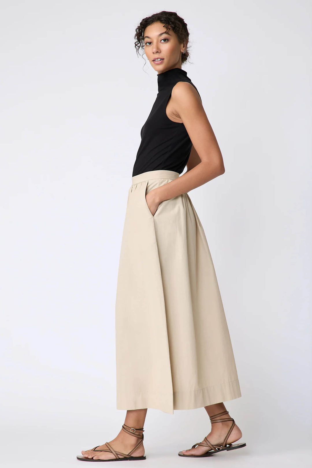 Kal Rieman Sadie Skirt in Sand