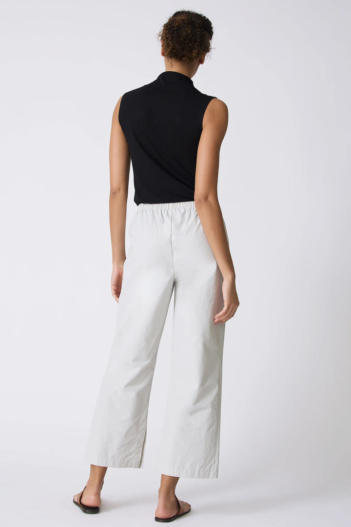 Kal Rieman Split Hem Capri in Stone - Mildred Hoit