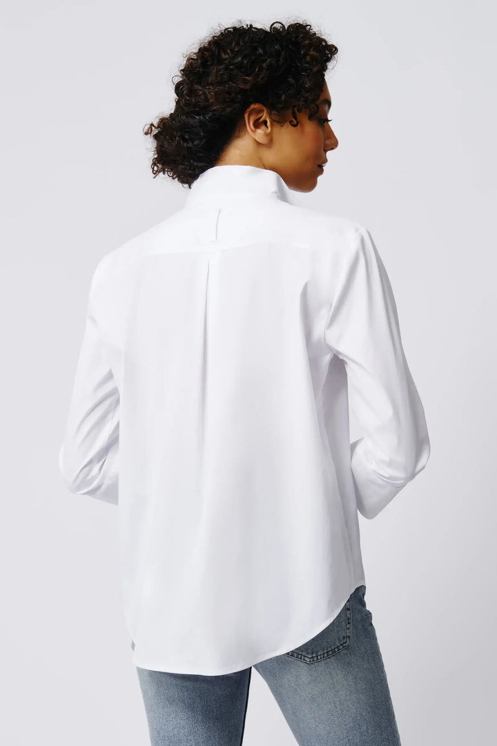 Kal Rieman Stretch Blouse in White - Mildred Hoit