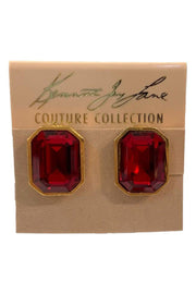 Kenneth Jay Lane Ruby Earrings