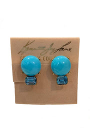 Kenneth Jay Lane Turquoise with Aqua Earring