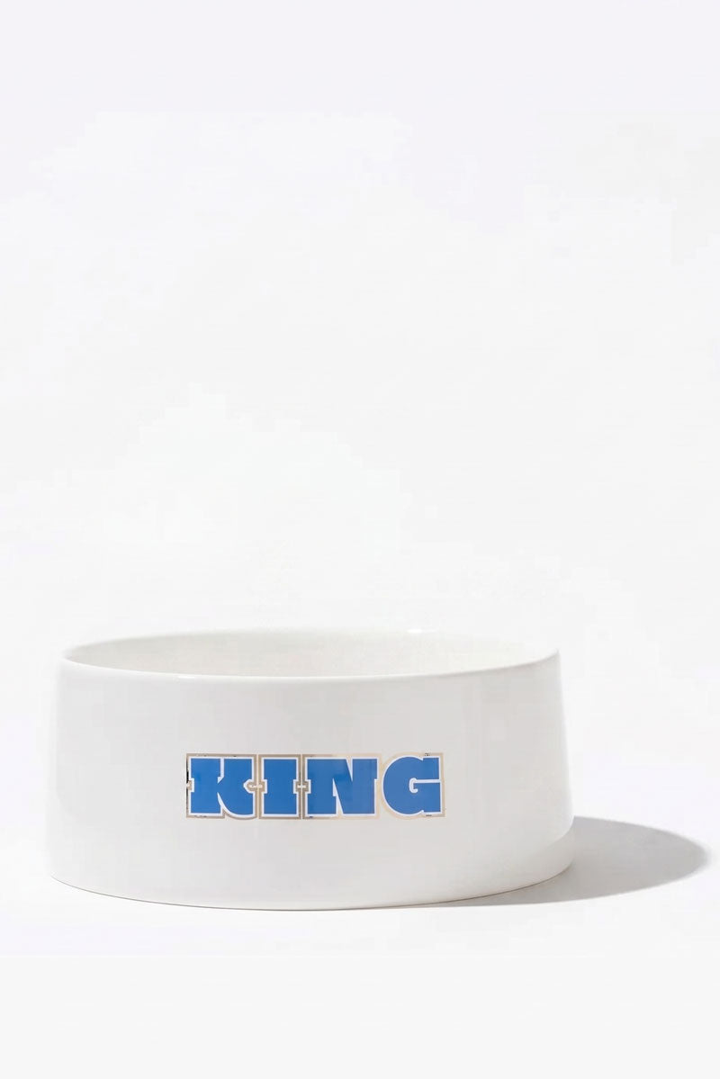 "King" Ceramic Dog Bowl - Mildred Hoit