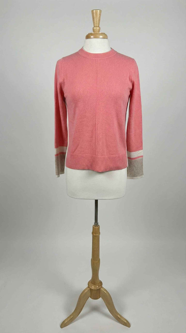 Kinross Color Play Crew in Coral - Mildred Hoit