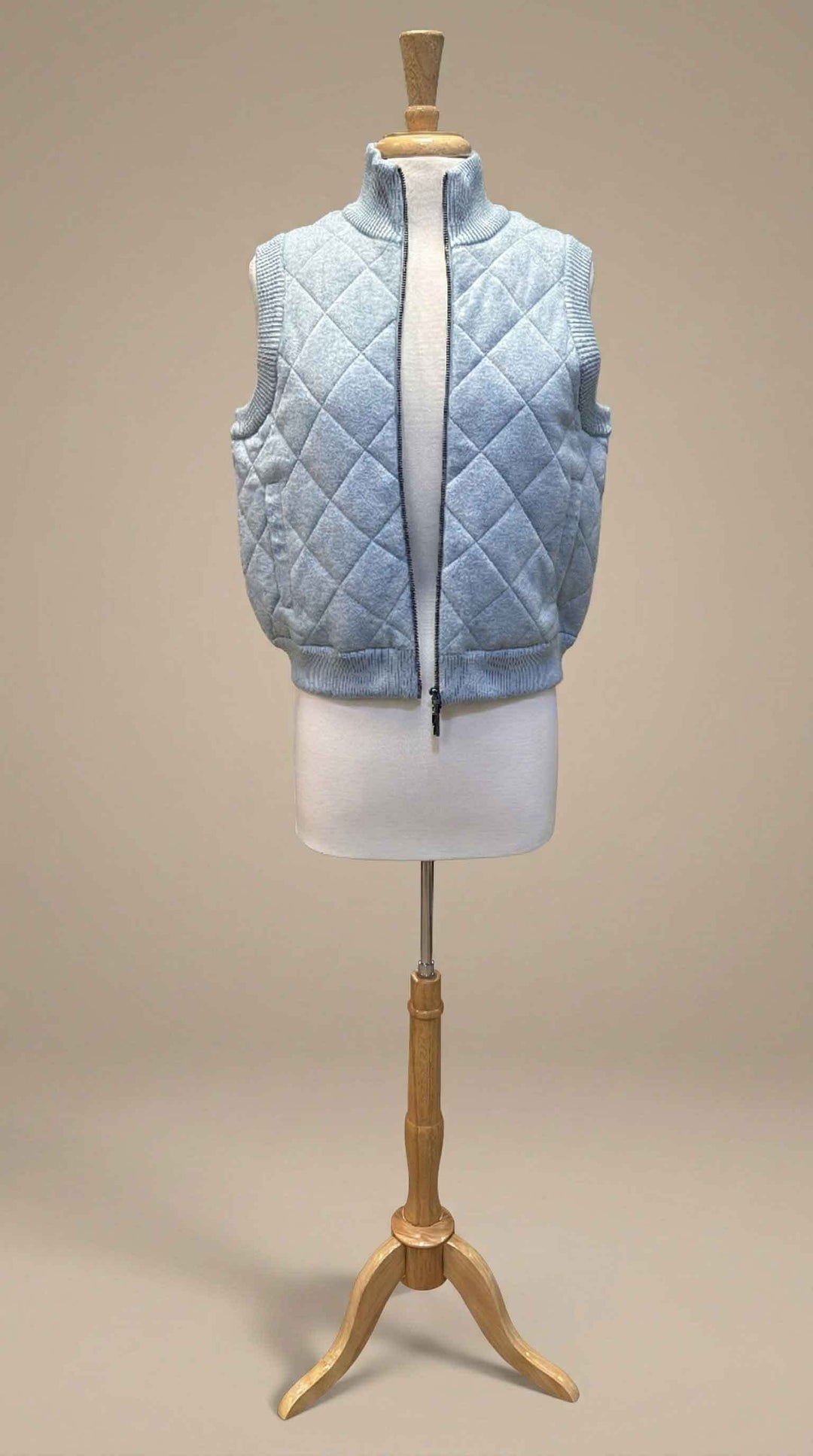 Kinross Quilted Vest in Mist - Mildred Hoit