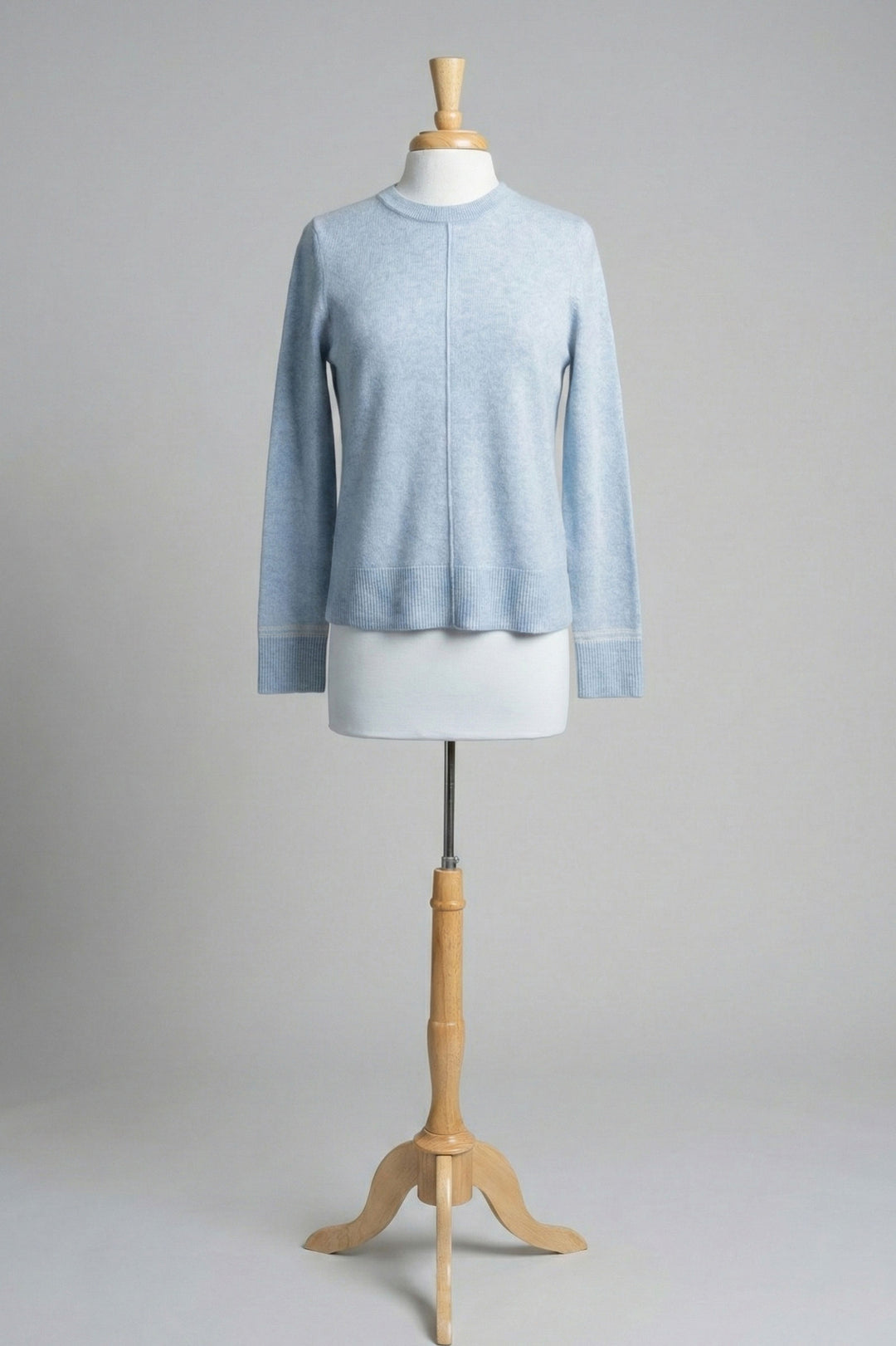 Kinross Pop Trim Crew in Skyway - Mildred Hoit