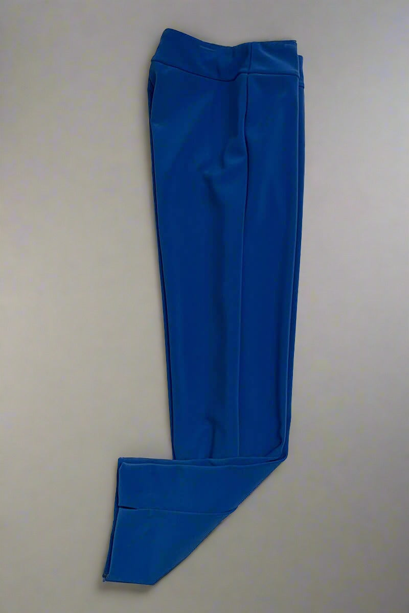 Krazy Larry Microfiber Pants in Blue - Mildred Hoit