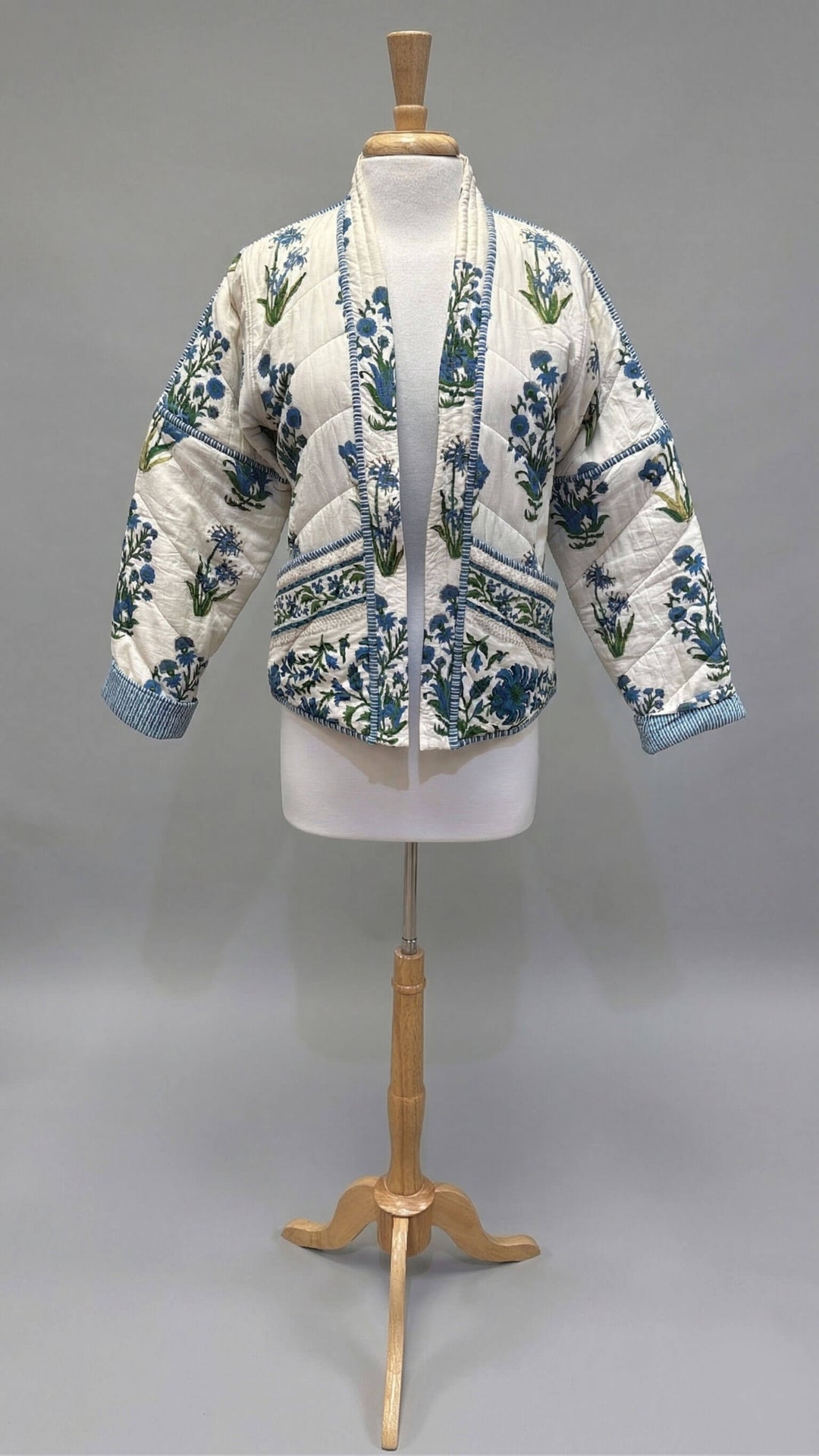 Kristin Jacket in Blue Bloom - Mildred Hoit