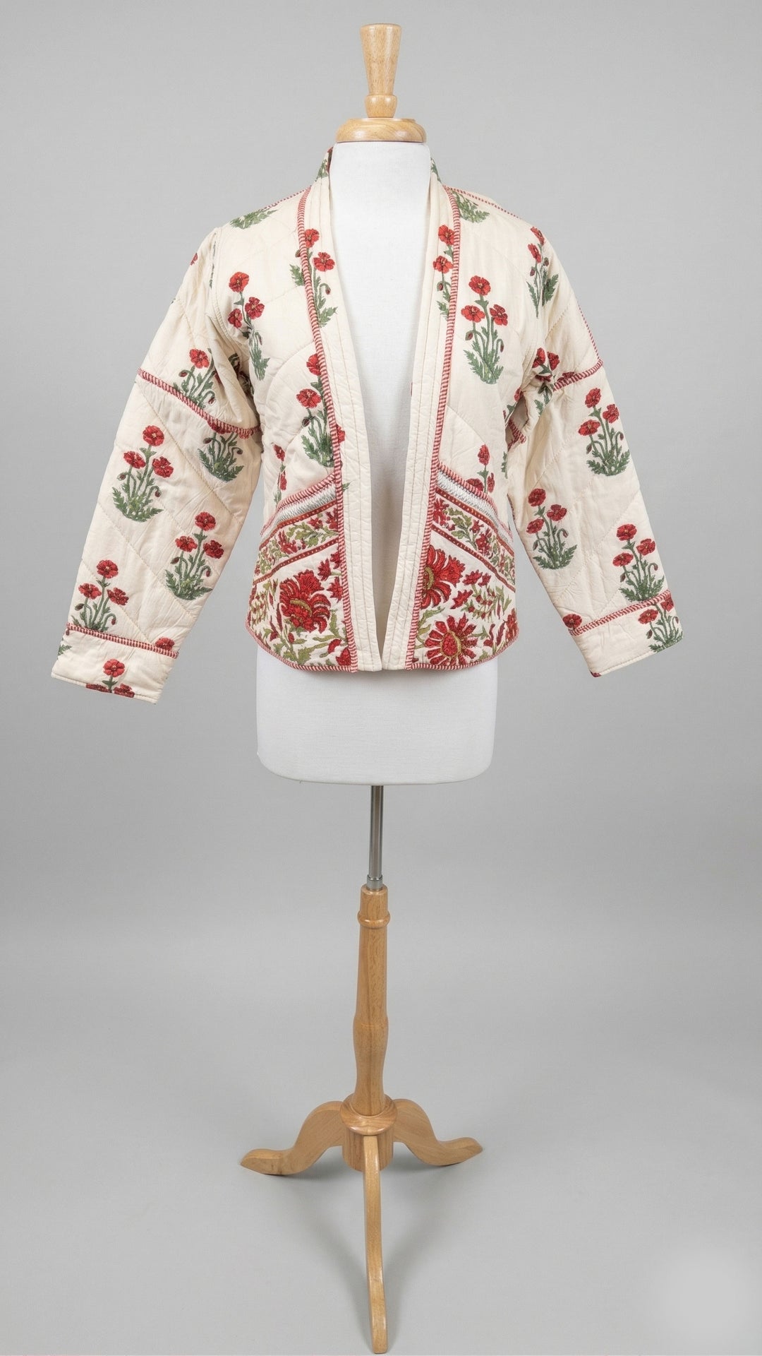 Kristin Jacket in Red Bloom - Mildred Hoit
