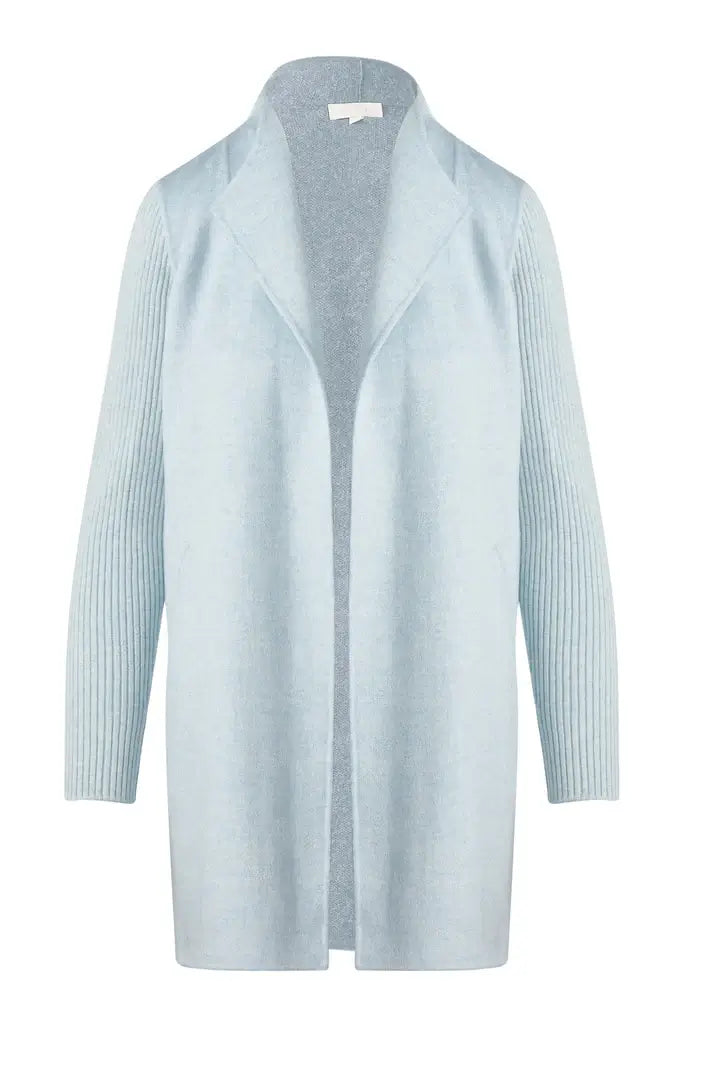 Kinross Rib Sleeve Coat in Surf