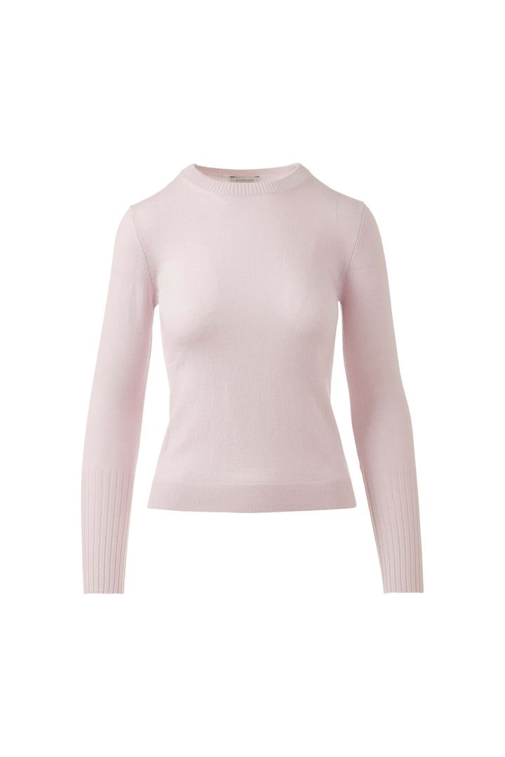 Kinross Cashmere Crewneck in Ballet