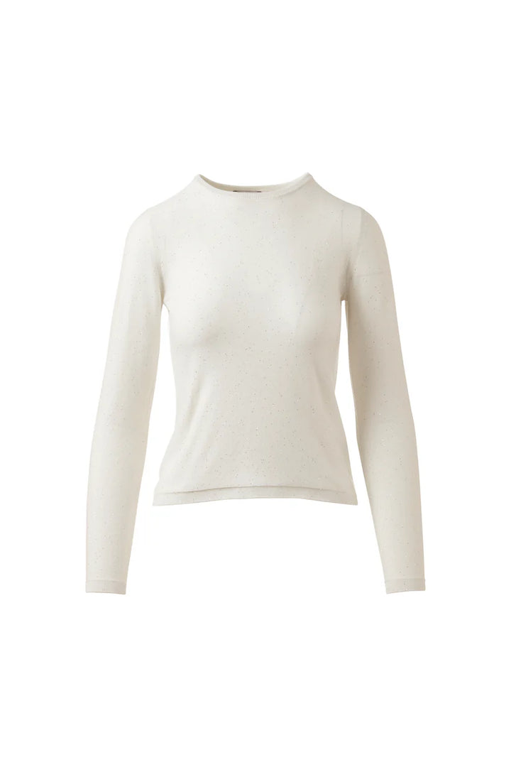 Kinross Sequin Crew in Ivory