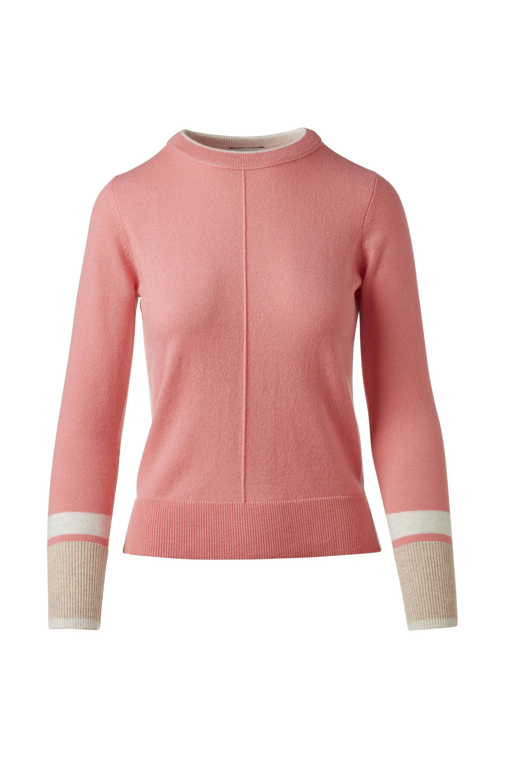 Kinross Color Play Crew in Coral - Mildred Hoit