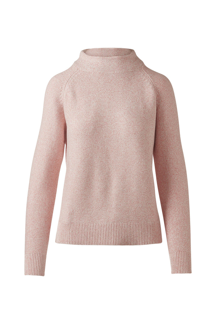 Kinross Marled Garter Funnel in Coral Multi - Mildred Hoit