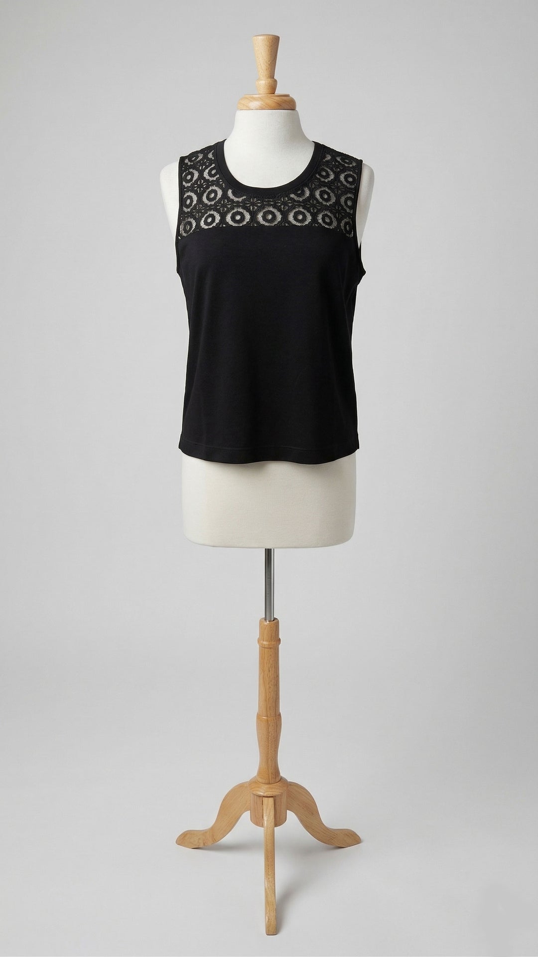 Leo & Ugo Sheer Detail Twin-Set in Black - Mildred Hoit