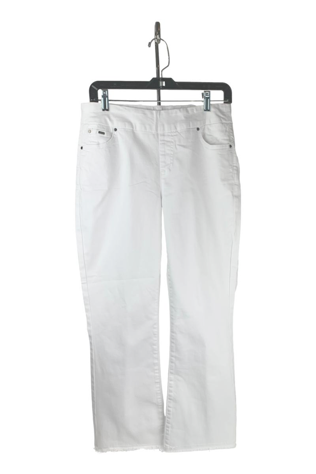 Lisette White Jeans with Fringe Detail