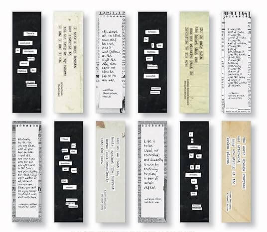 Literary Bookmark Set of 24