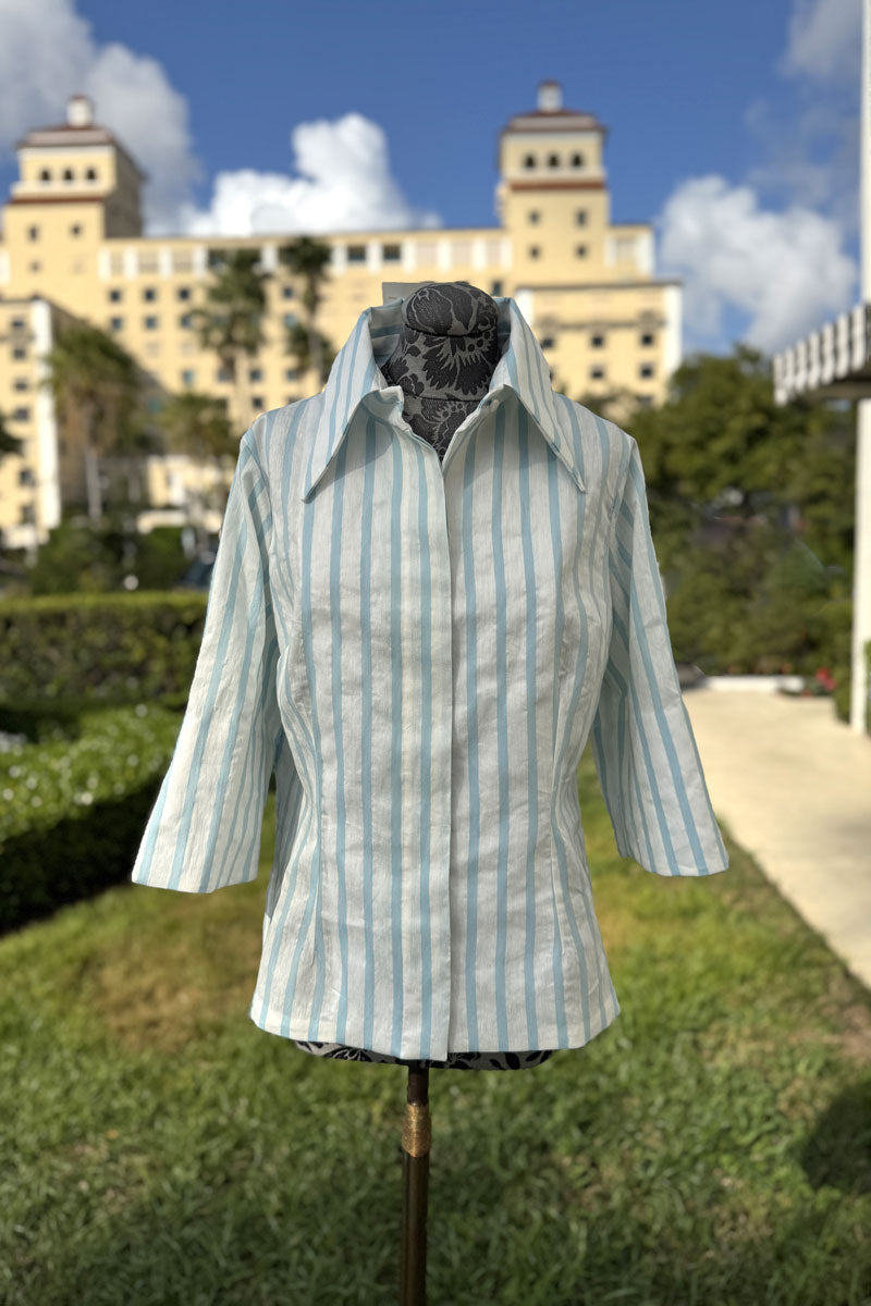 Maria Shirt in Sky Blue - Mildred Hoit