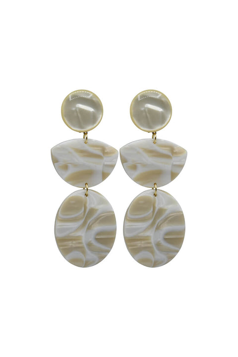 Parisian Pearl Geometric Drop Earrings available at Mildred Hoit in Palm Beach.