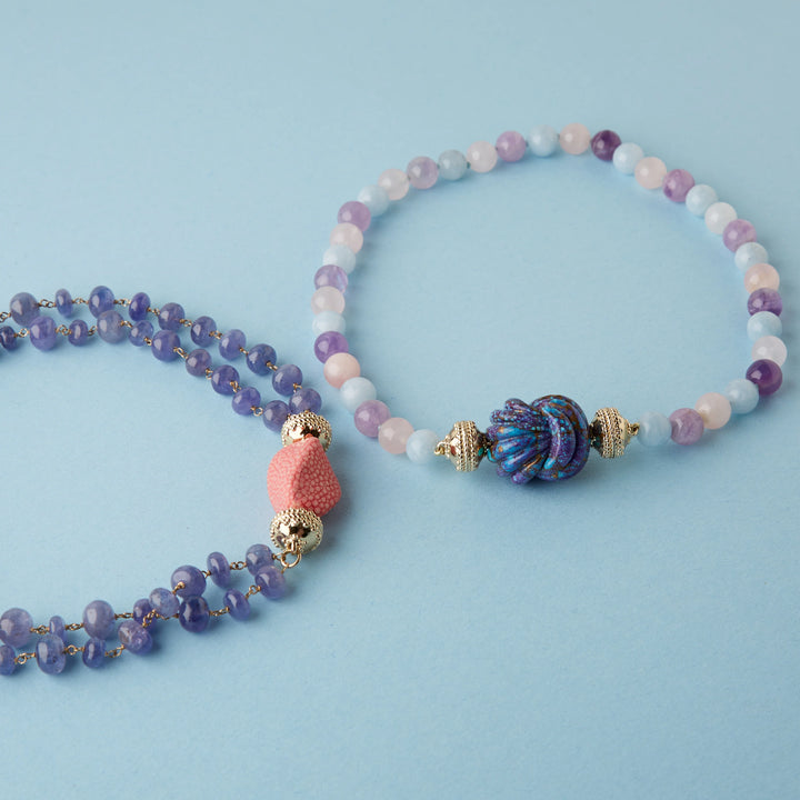 Small Carved Mohave Purple Knot - Mildred Hoit