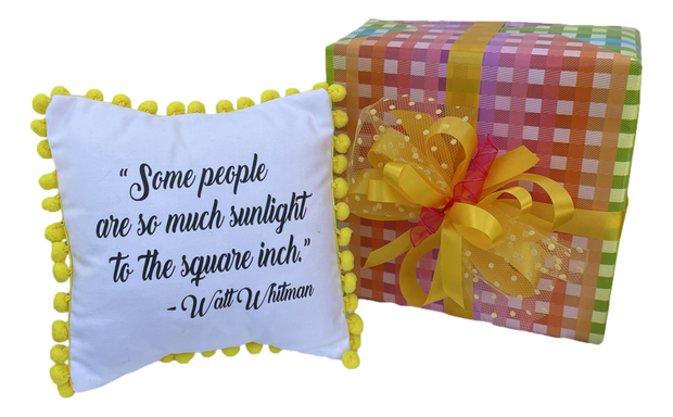 "Some people are so much sunlight.." Pillow