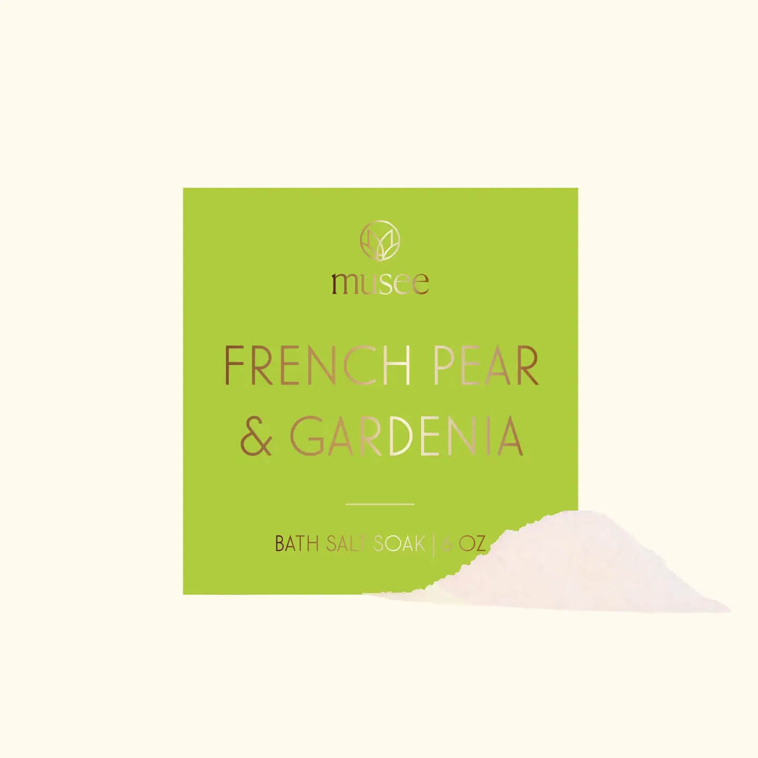 French Pear & Gardenia Mini Bath Salt Soak - Mildred Hoit